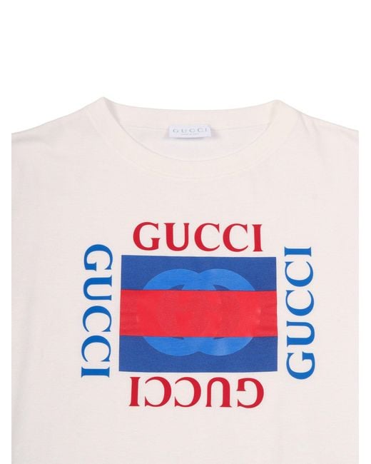 Gucci White J S/S T Shirt Ctn Jersey