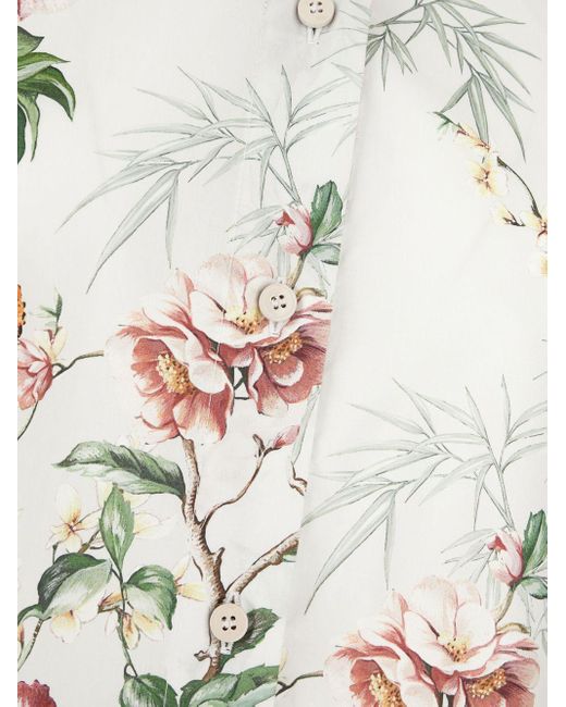 The Attico Overhemd Met Bloemenprint in het White