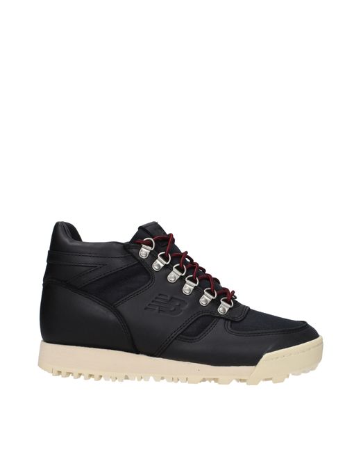 New Balance Blue Stivaletti Uomo Pelle Nero for men