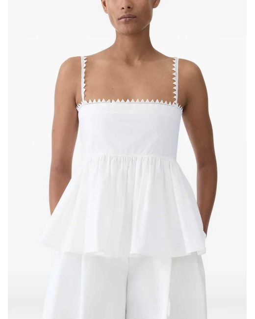 Jacquemus Top Traversin in het White