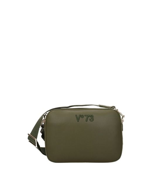 V73 Green V ° 73 Umhängetaschen Frauen Öko -Ledergrün/grünes Militär