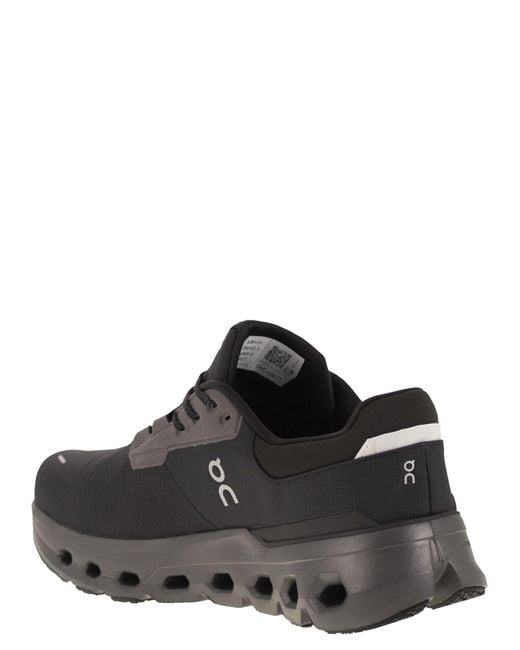 On Shoes Black Cloudrunner 2 Waterproof Sneakers for men