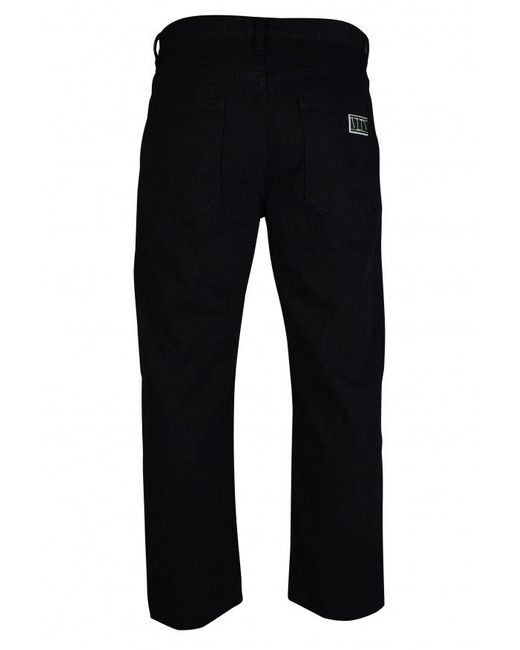 Valentino Garavani Black Stretch Cotton Logo Jeans