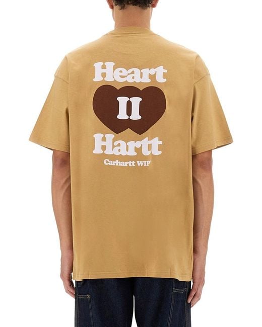 Carhartt Natural "Heart Ii Hartt" T Shirt