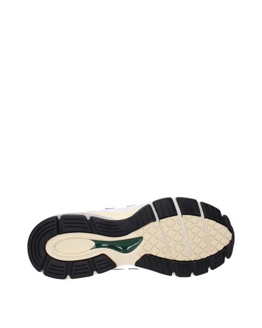 New Balance White Sneakers 990 Uomo Pelle Bianco/Verde for men