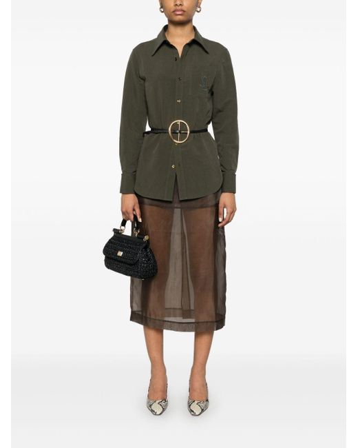 Saint Laurent Green M/L Camicia