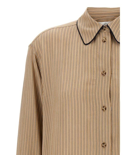 Chemise de pyjama de détail de la tuyauterie de Victoria Beckham en coloris Natural