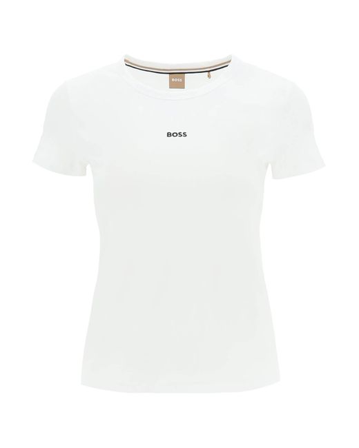 Boss White 'Eventa' T -Shirt