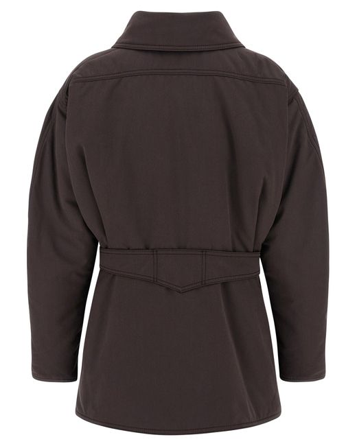 ANDAMANE Black Xandra Jacket Puffer Jackets Brown