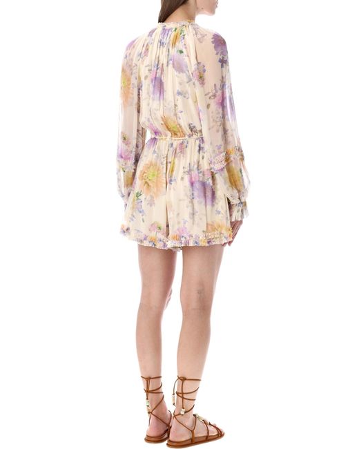Zimmermann Natural Elegant Mini Dress For