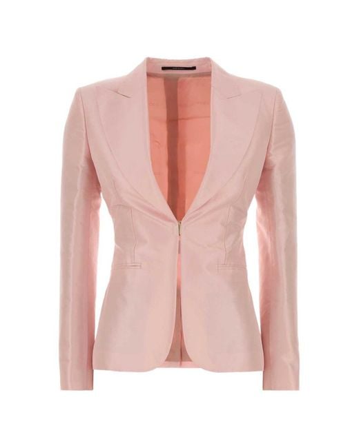 Gucci Pink Wool Single-Breasted Jacket