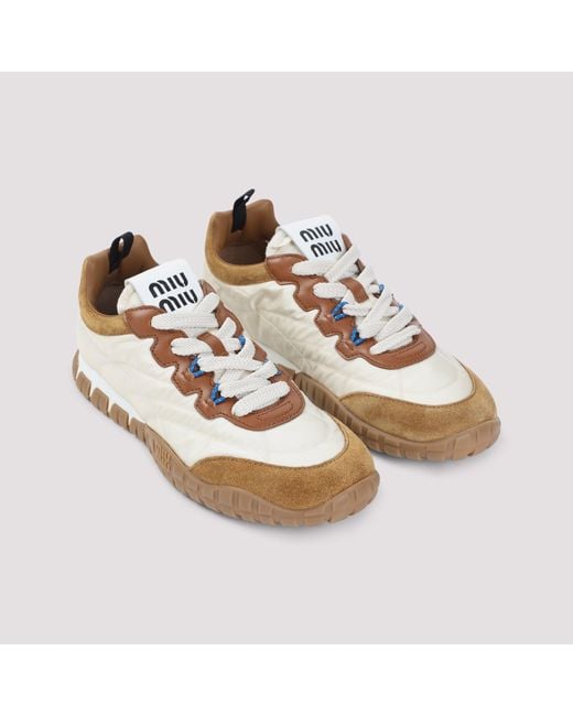 Miu Miu Natural Tyre Sneakers