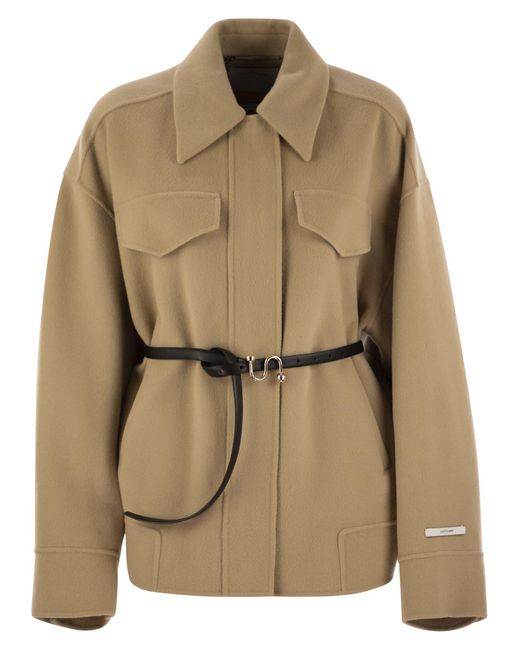 Sportmax Natural Cantore Double Woll Caban