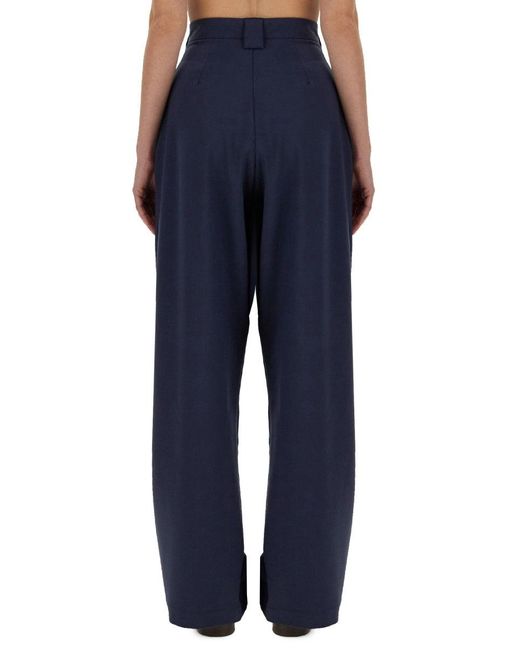 Alysi Blue Canvas Pants