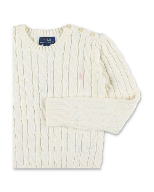 Polo Ralph Lauren White Sweaters