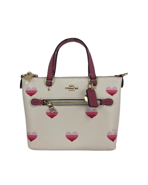 COACH (ca793) Gallery Mini Heart Leather Crossbody Purse Bag Lyst