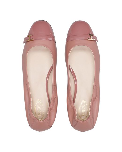 Tod's Pink Flat Shoes