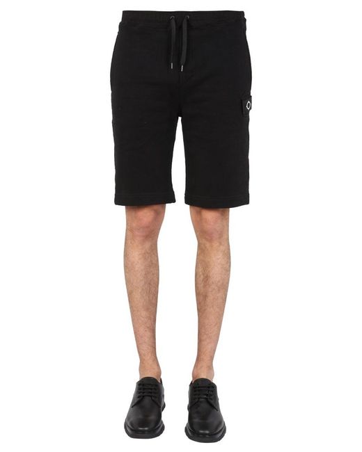 Ma Strum Black Sweatshirt Bermuda for men