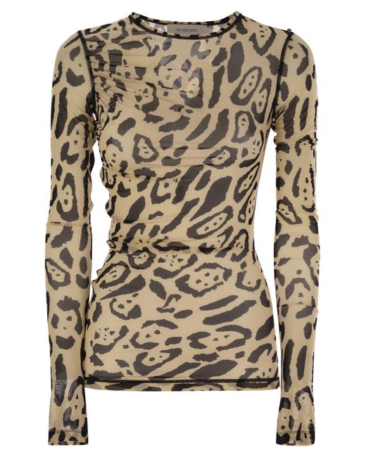 Camiseta de tul de bis Sportmax de color Brown
