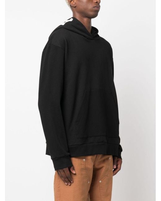 Peuterey Black Logo Cotton Hoodie for men