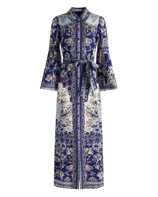 Alice + Olivia Chassidy Blousejurk in het Blue