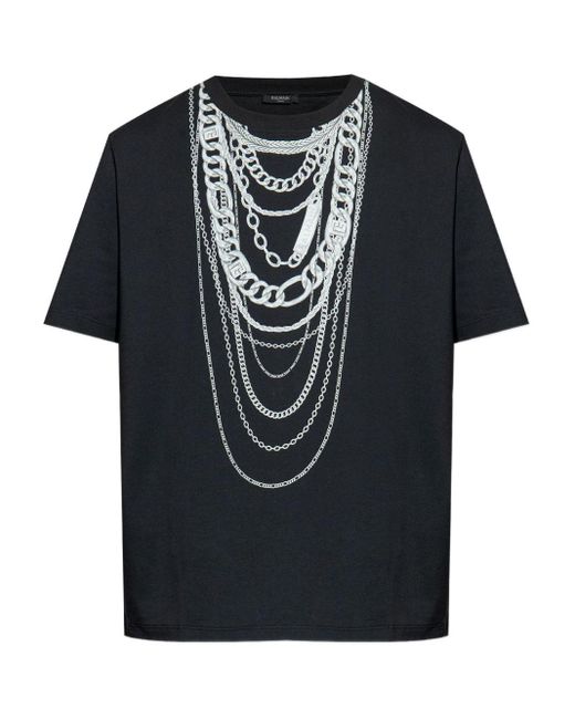 Balmain T -Shirts und Polos schwarz in Black für Herren