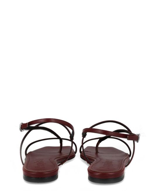 Aeyde Brown Ankle Strap Sandals