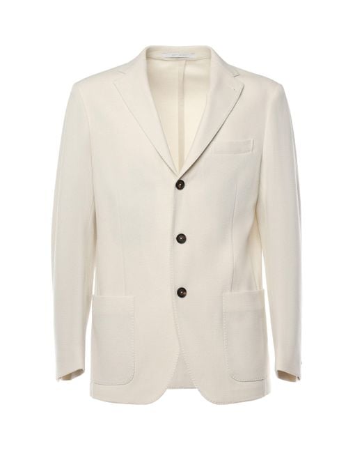 Single Breasted Giacca di Eleventy in White da Uomo