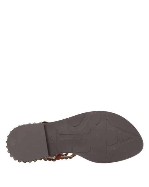 Ash Brown Sandalen Ton