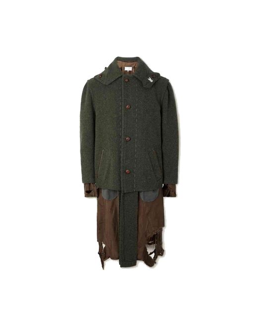 Détruite manteau de look Maison Margiela pour homme en coloris Green