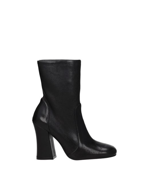 Stuart Weitzman Black Leather Ankle