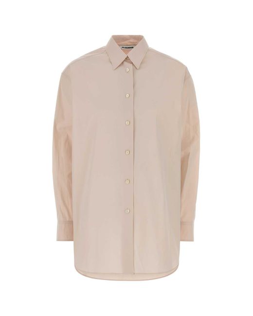 Jil Sander Natural Regular Solid Shirt