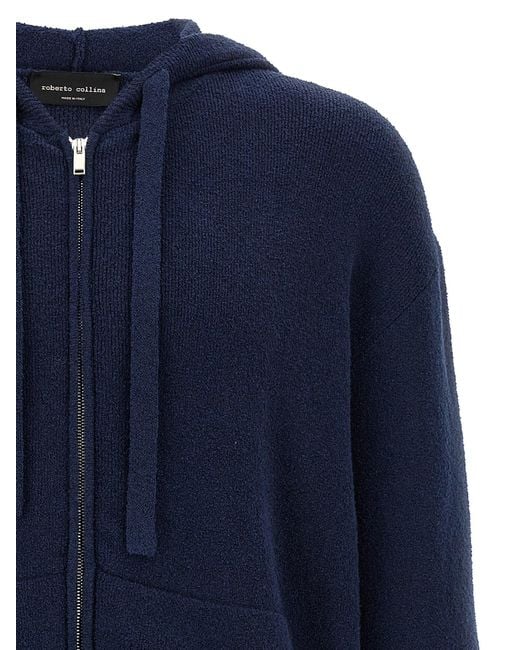 パーカー・フーディ Roberto Collina Terry hoodie Roberto Collina Terry Hoodie in Blue for Men | Lyst