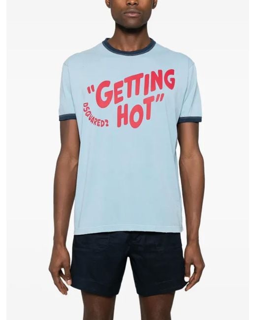 T-shirts et polos bleu clair DSquared² pour homme en coloris Blue