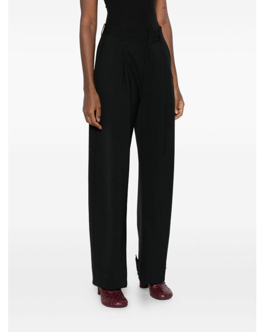 Moncler Genius Black Wool Blend Trousers