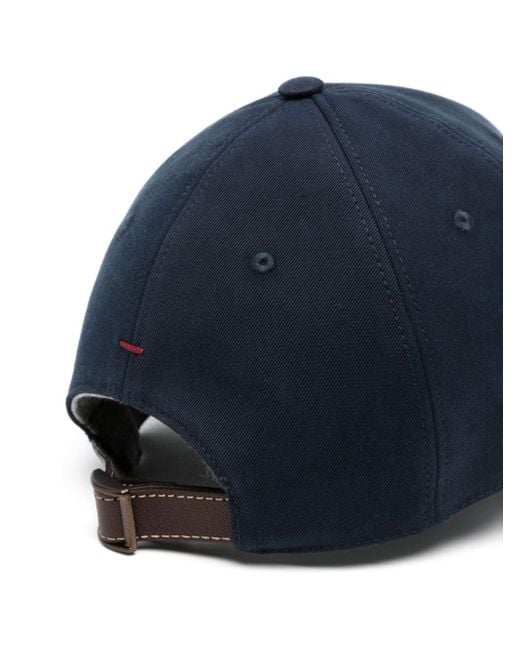 Brunello Cucinelli Blue Baseball Cap for men