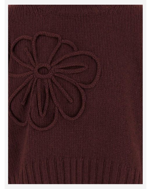Bruno Manetti Wool Blend Sweater in het Purple