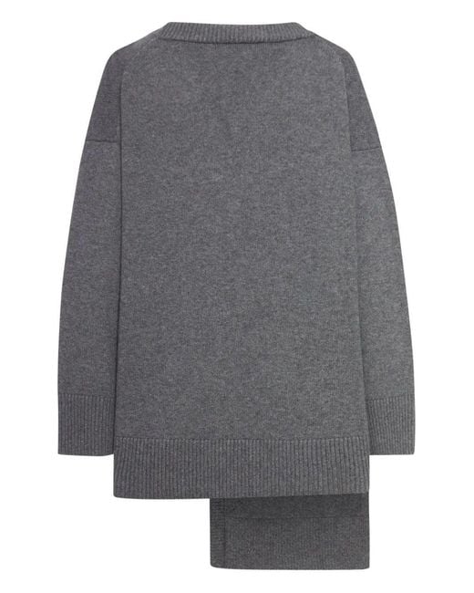 Niccolò Pasqualetti Gray Gola Cardigan Cashmere Yarn