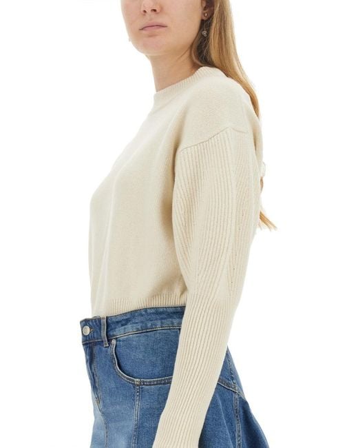 McQueen Blue Slim Fit Wool T-Shirt