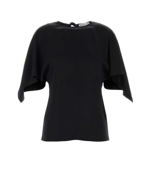 Stella McCartney Black Handkerchief Satin T
