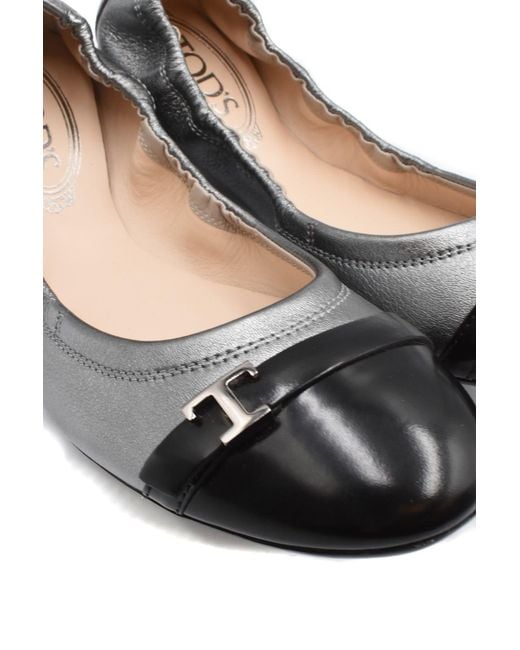 Tod's White Ballet Flats