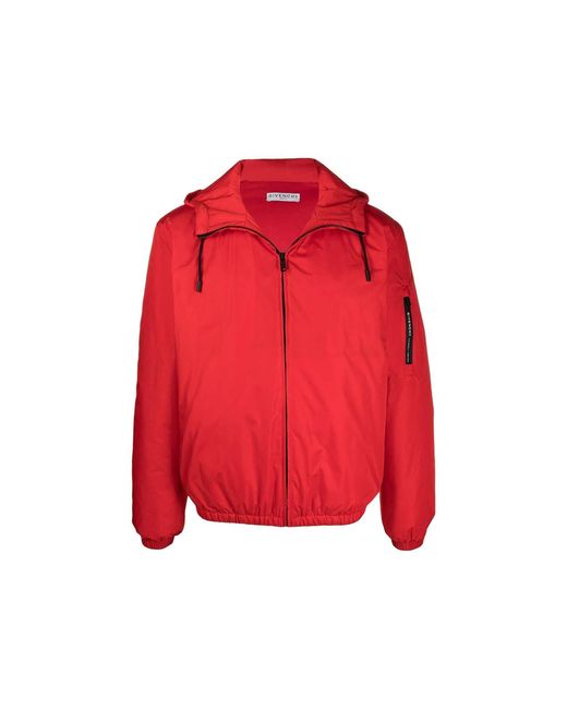 Givenchy Red Windbreaker Jacket for men