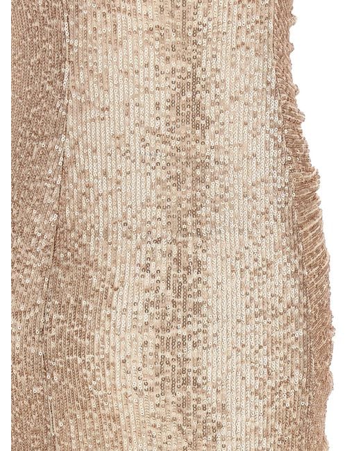 Norma Kamali 'strapless Shirred Front' Jurk in het Natural