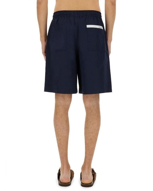Gucci Blue Poplin Shorts for men
