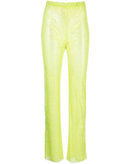 Santa Brands Straight Broek in het Yellow