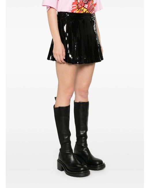 P.A.R.O.S.H. Black P.A.R.O..H. Godot Mini Skirt