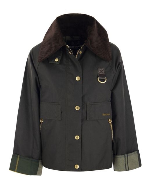 Barbour Catton Waxed Jacket in het Black