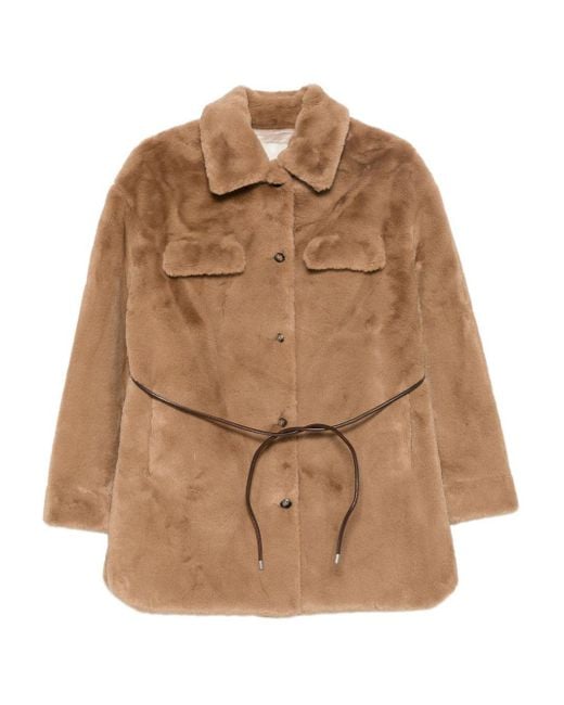 Molliolli Women's Brown Ashley Faux Fur Jacket