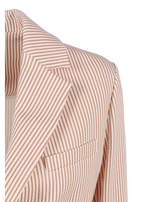 Circolo 1901 Pink Slim Fit S.Print Cotton Elastane Jacket