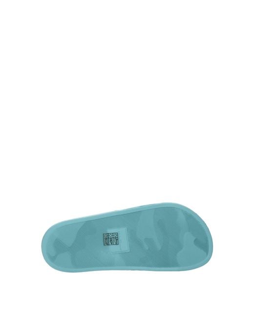 Ferragamo Blue Groovy Flip Flops And Clogs/ Rubber